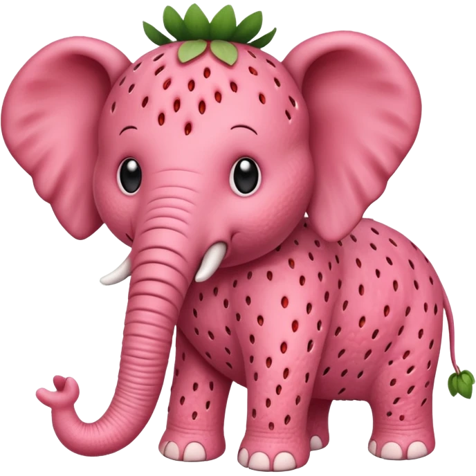 Elefante de fresa emoji