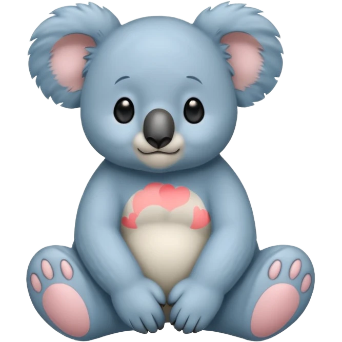 Blue koala bear emoji