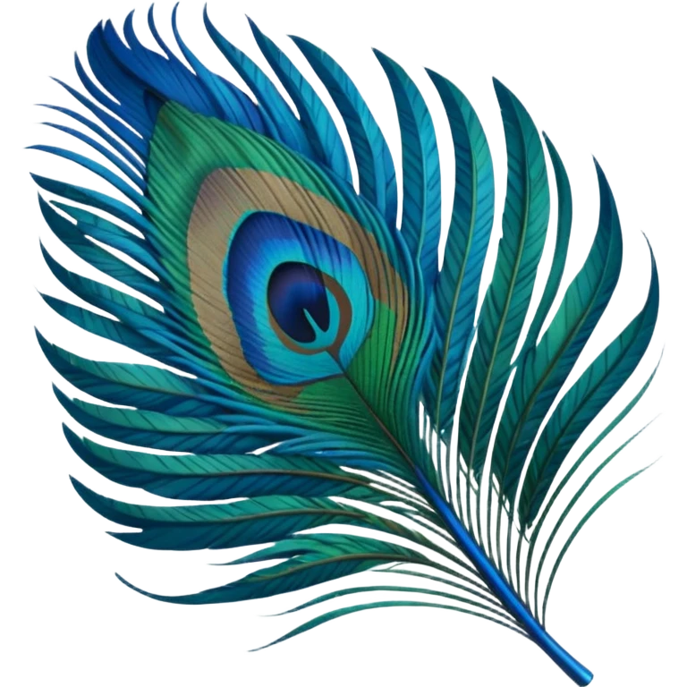 Peacock feather emoji
