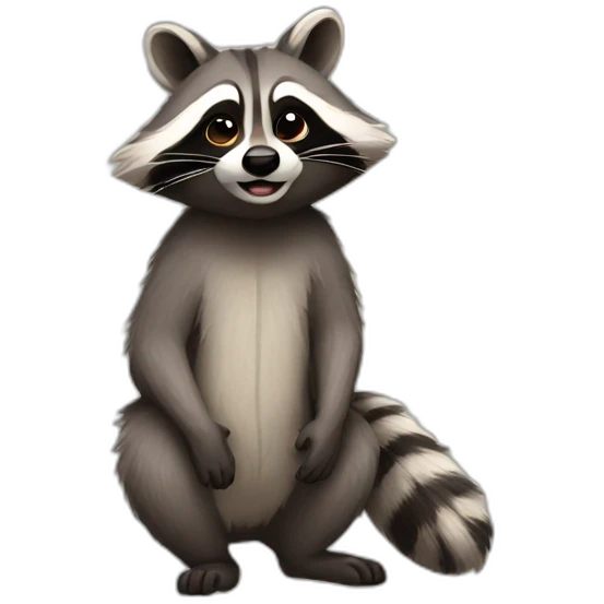 Racoon love racoon emoji