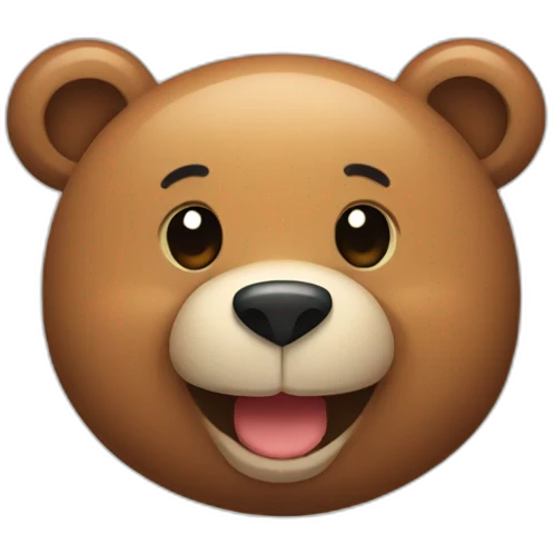 cute bear smile emoji