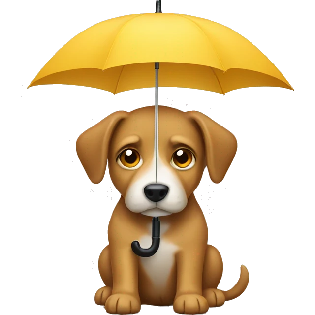 dog with umbrella emoji