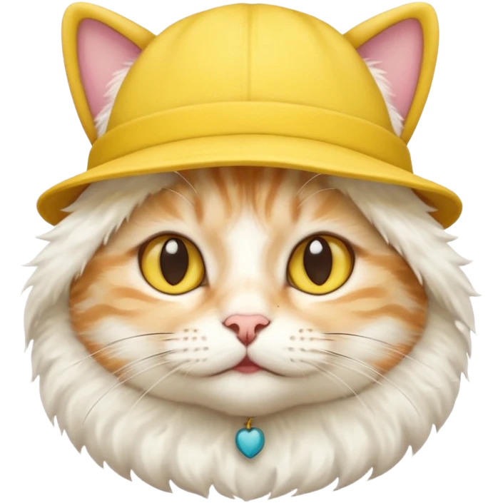 cat with yellow hat emoji