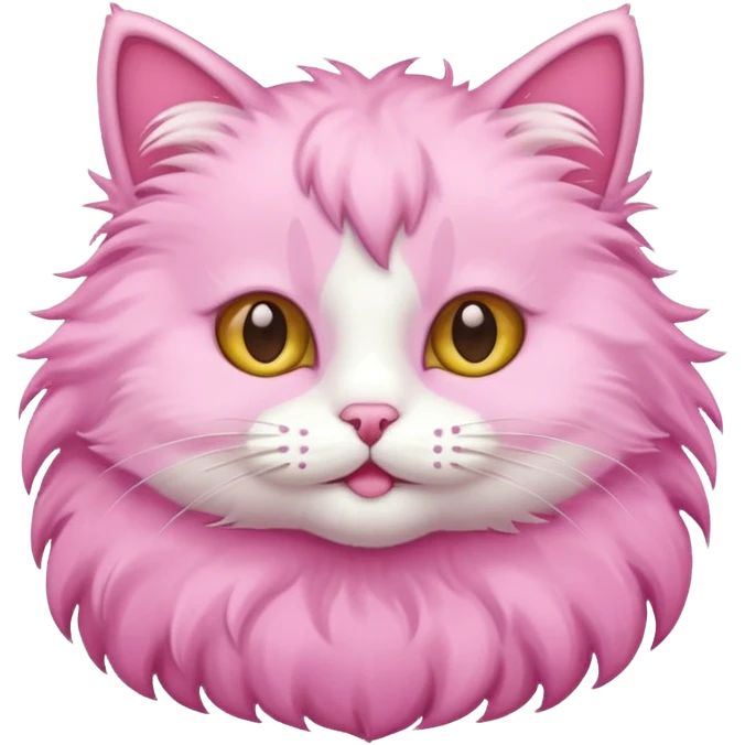 Cute Cat pink emoji