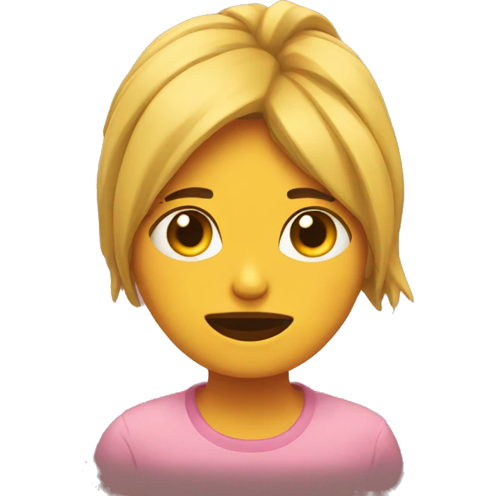 Chica durmiendo  emoji