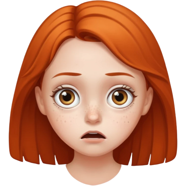 Chica asustada emoji