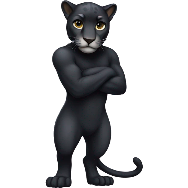 Panther full body emoji