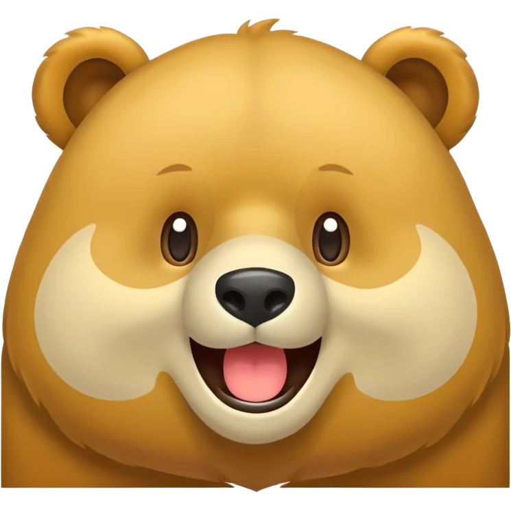 Realizamos un emoji de un oso riéndose  emoji