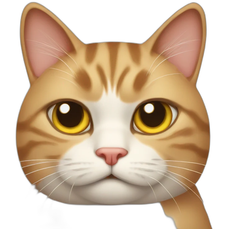 Annoyed cat emoji