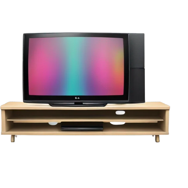 Lg tv with the tv stand emoji