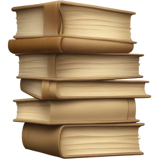 Books beige  emoji