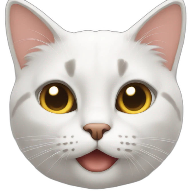 Un chat qui fait un cœur emoji