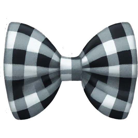 Plaid bow emoji