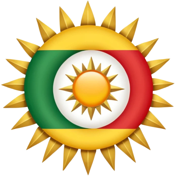 Create emoji Kurdistan flag  emoji