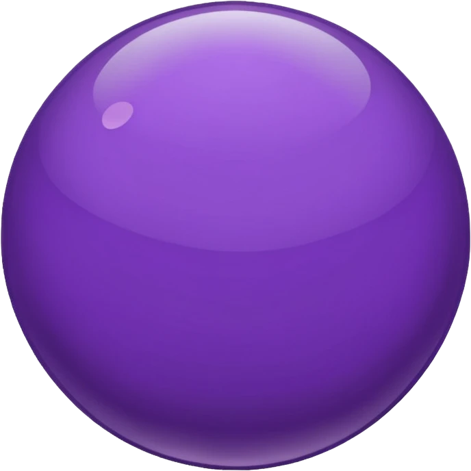purple melanocyte cell, simple and bold emoji