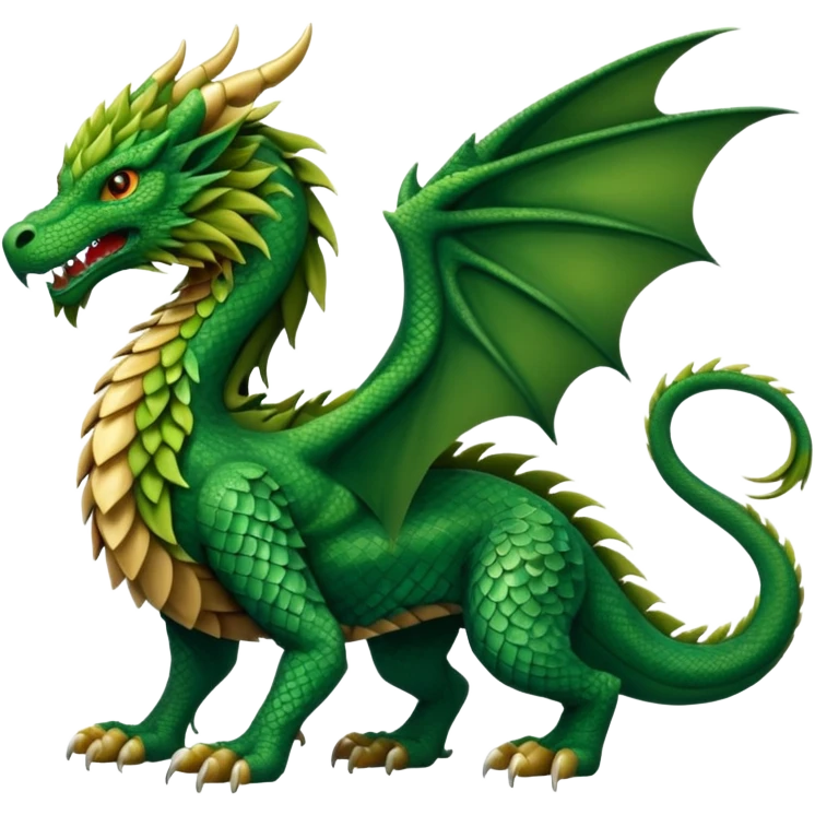 Mušḫuššu, stylized dragon with lion forelegs and eagle hind legs emoji