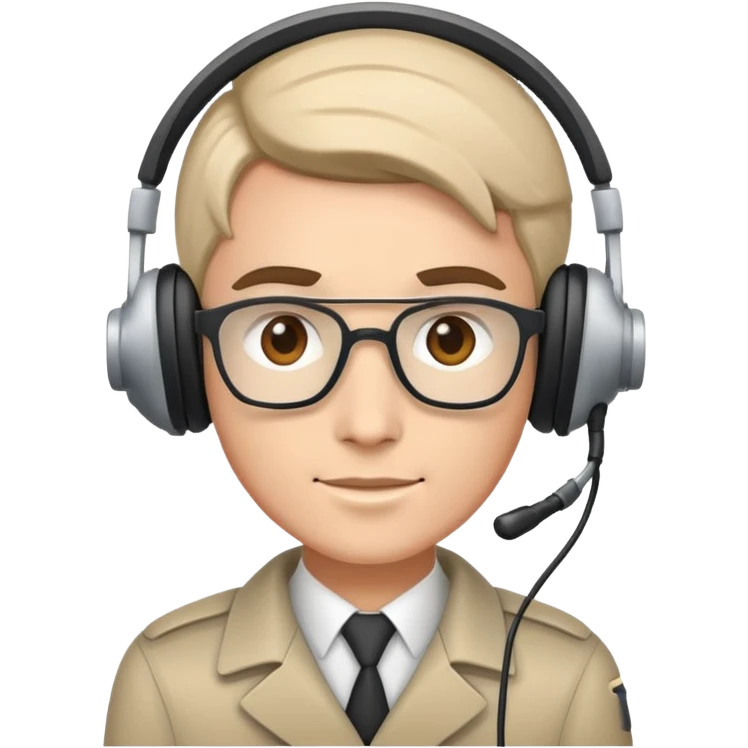 A cool telegrapher emoji
