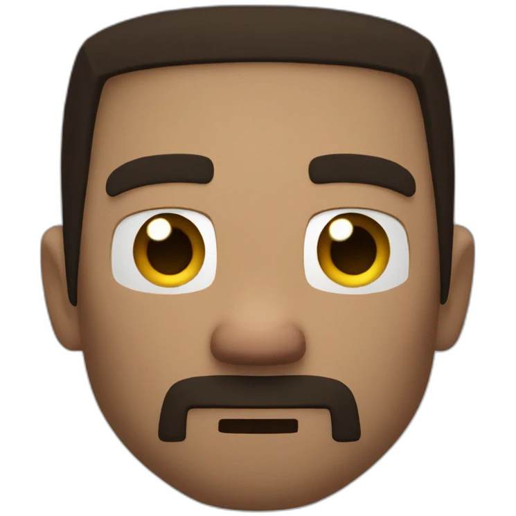 Thoughtful Steve from minecraft has put some fingers to his face and is looking thoughtfully away. emoji