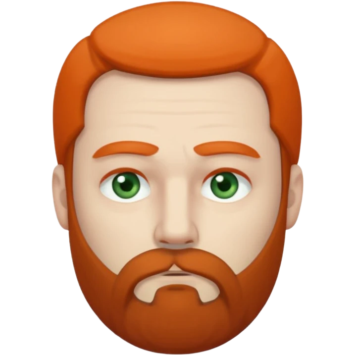 Greenish grey eyed adult man with tired look, half closed eyes. He has a very long beard hanging. Pale skin. He's serious and looks tired. Make sure his hair and beard are both dark gray. emoji
