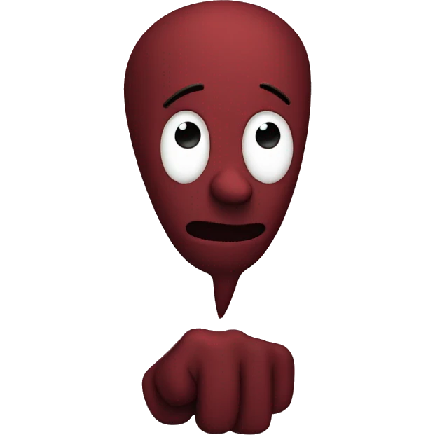 Dark red speech balloon  emoji