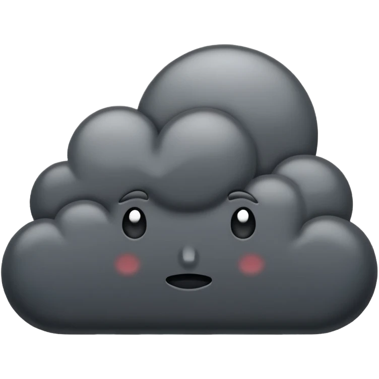 dark clouds emoji