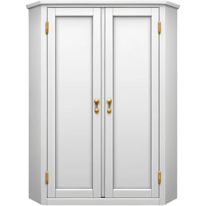 white corner closet with doors  emoji