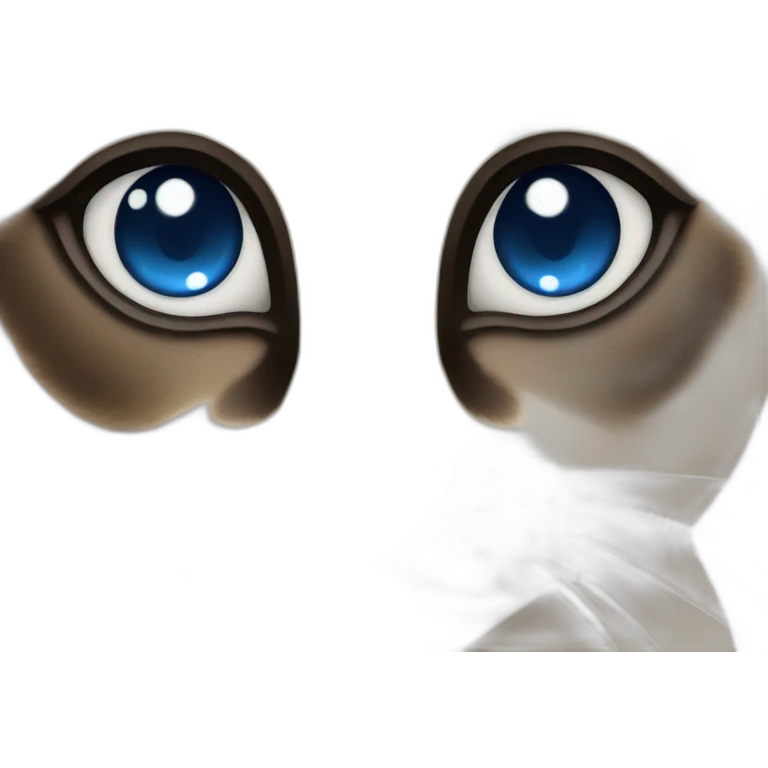 Siamese cat with blue eyes emoji