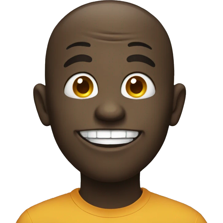 with big nose and with smile emoji