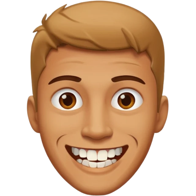 man with broken teetgh \ emoji