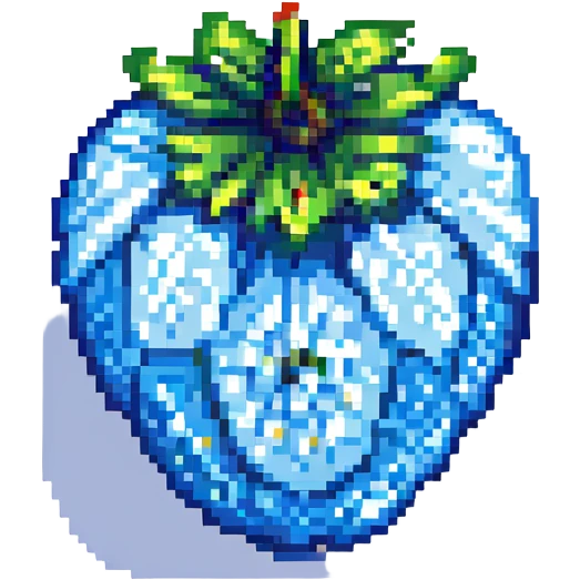 blue strawberry emoji