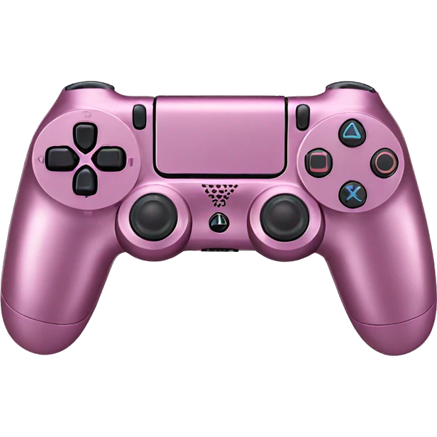 Ps4 pink Metallic emoji