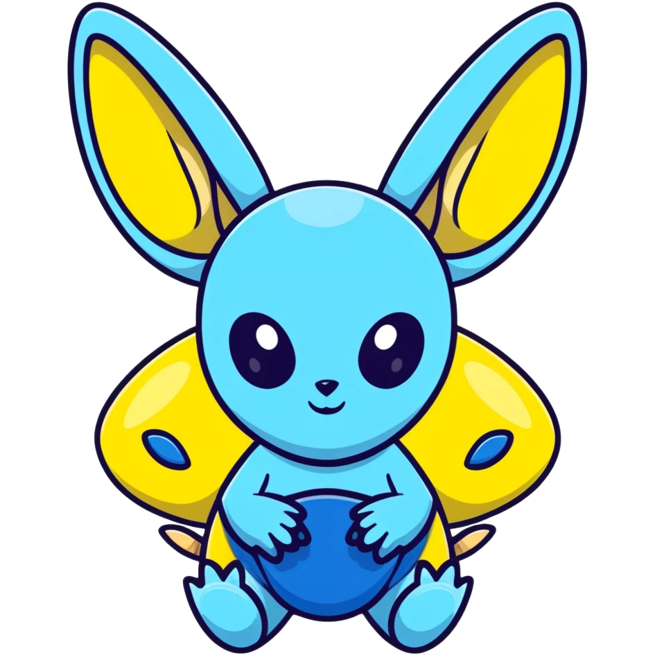 Stitch from Lilo and Stitch, cute blue alien with big ears emoji
