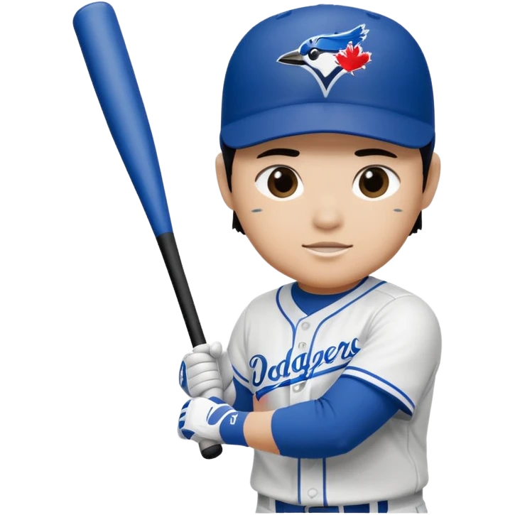 MLB TORONTO BLUE JAYS hitting Ohtani from LA Dodgers with a bat emoji