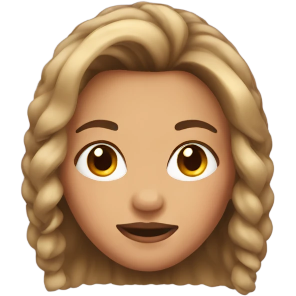 Woman front hair emoji