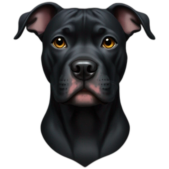 All Black Pitbull emoji