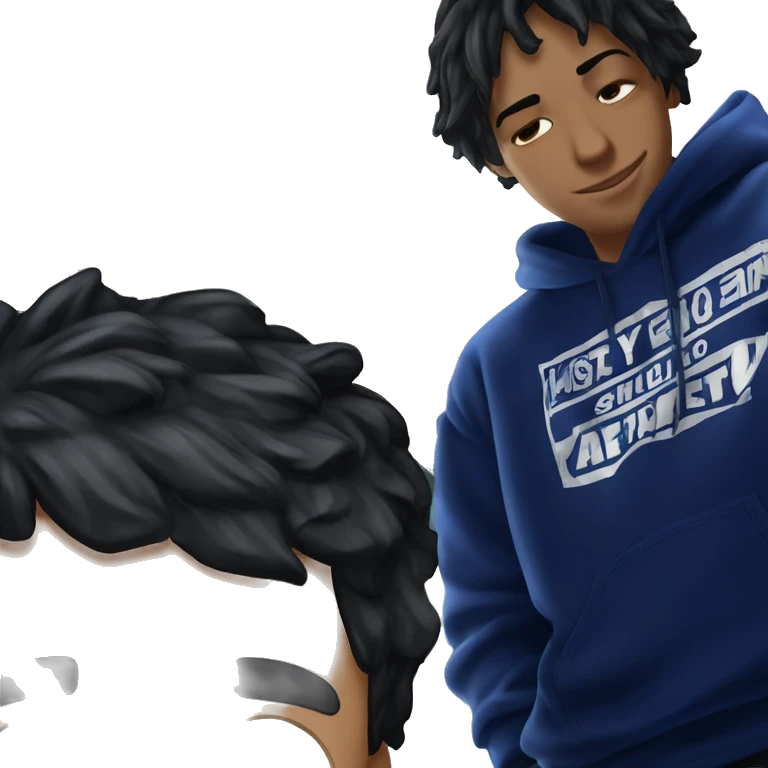 "meme boy in black hoodie" emoji
