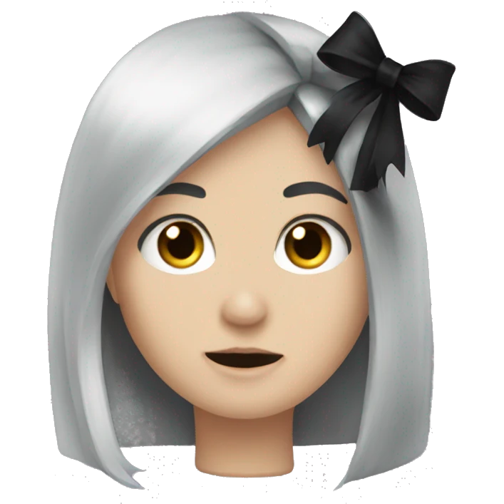 Goth Bow emoji