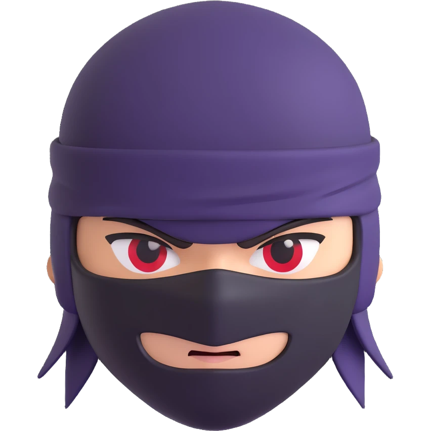 ninja head  emoji