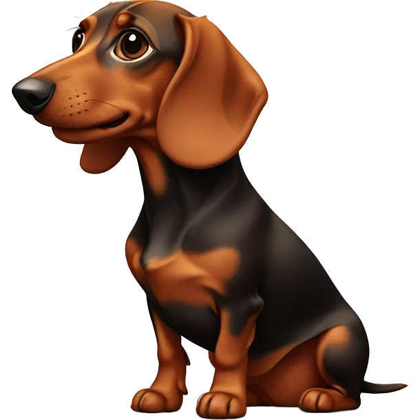 The red-haired dachshund emoji