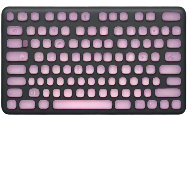 LED keyboard  emoji