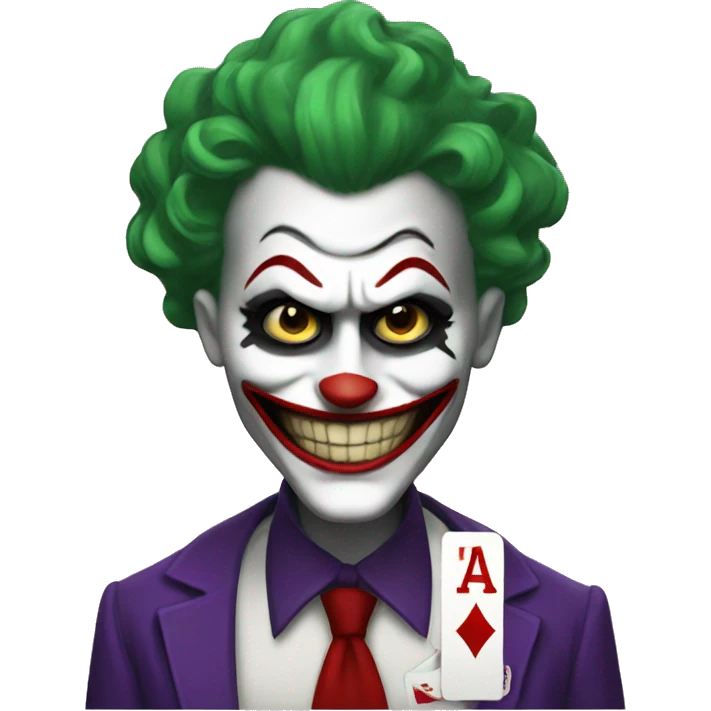 Black joker card emoji