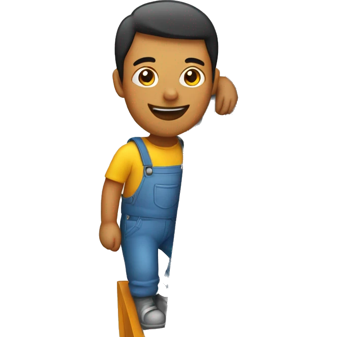 person on ladder emoji