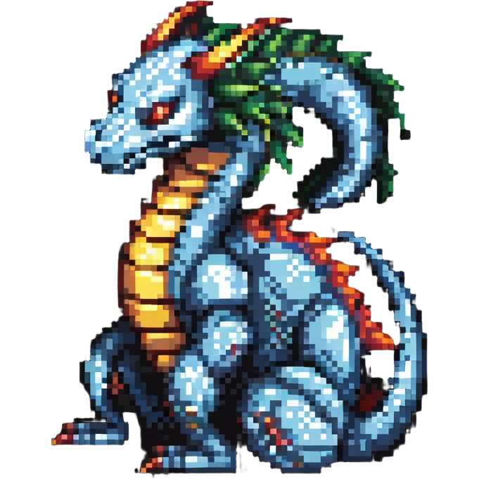 robot dragon curled up emoji