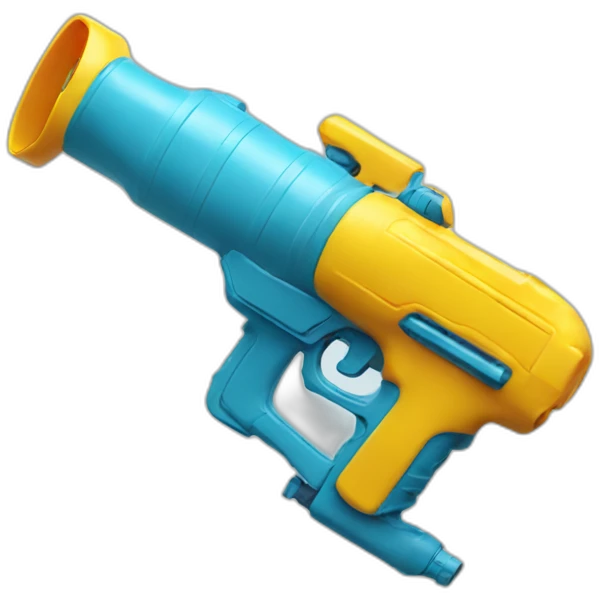 holding large water gun emoji