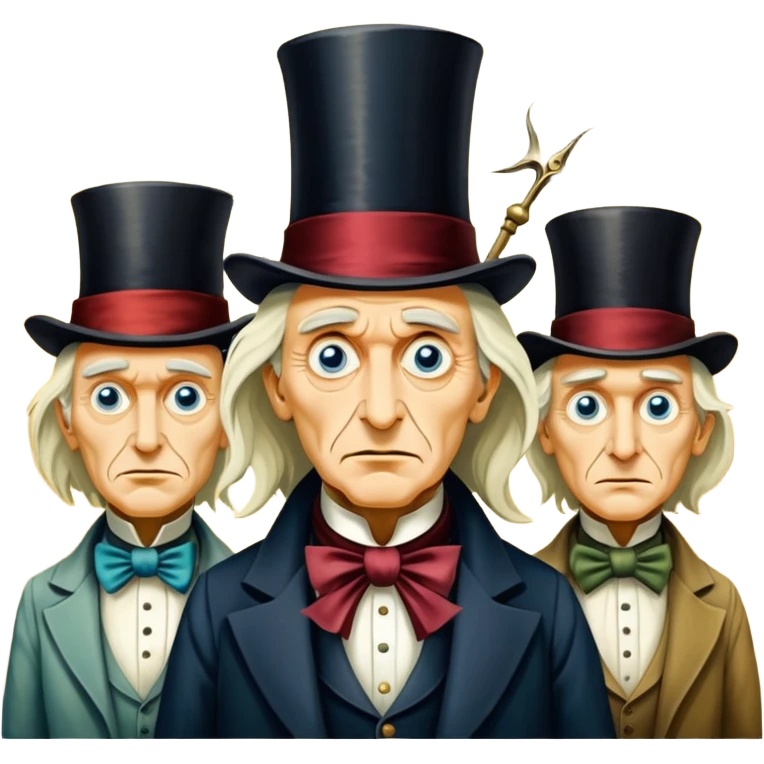 solarpunk ultra HD, Scrooge style, oil paint, mysterios - The Four Horsemen of the Apocalypse in the artistic style of Salvador Dali emoji