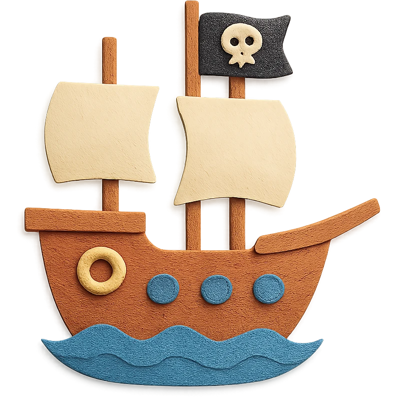 pirate ship emoji