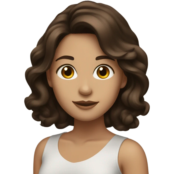 brunette emoji