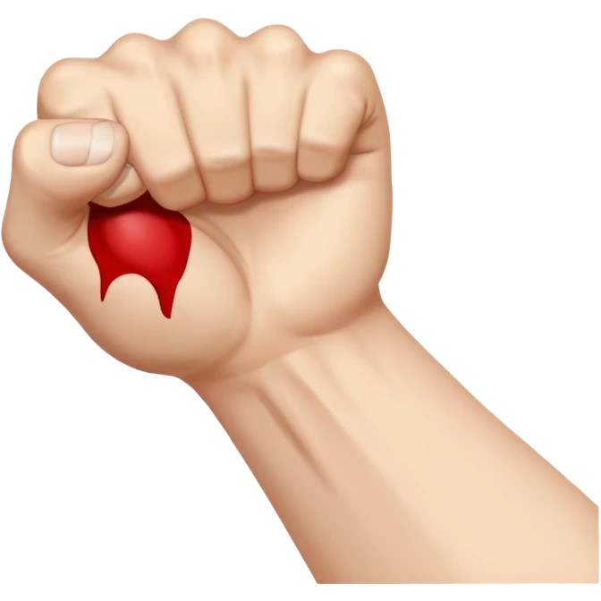 Arm reaching out to choke someone  emoji