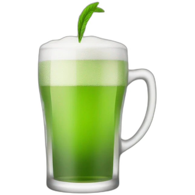 green tea drinking beer emoji