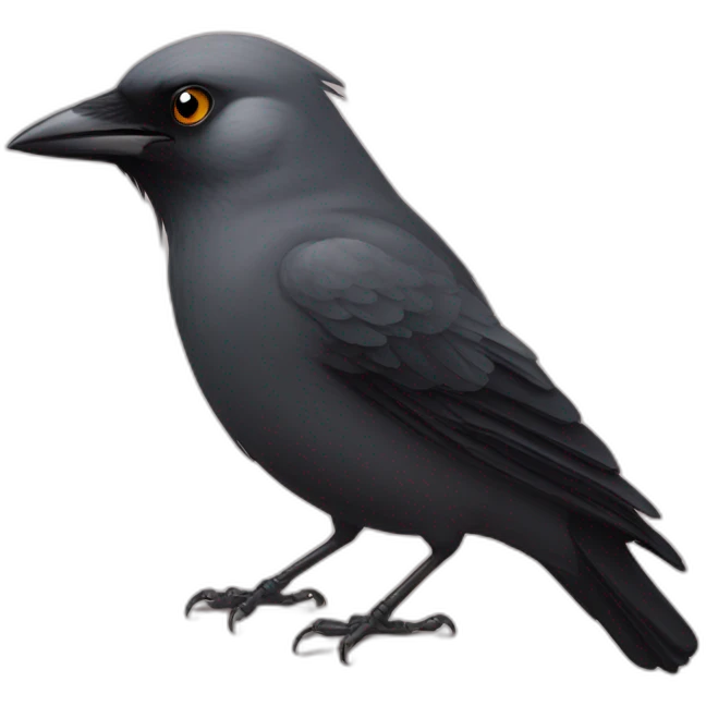 jackdaw with rose emoji